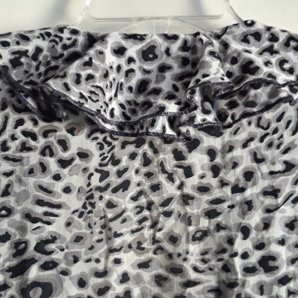 Mark and Spencer Leopard Ruffle Blouse - Picture 6 of 8